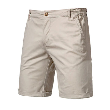 Chino Shorts with Elastic Waistband Business Casual