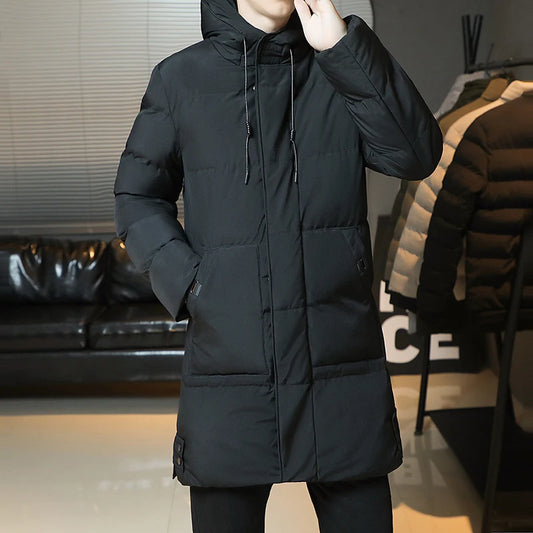 Warm Quilted Parka with Hood