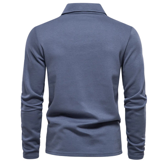 Long Sleeve Social Polo Shirt