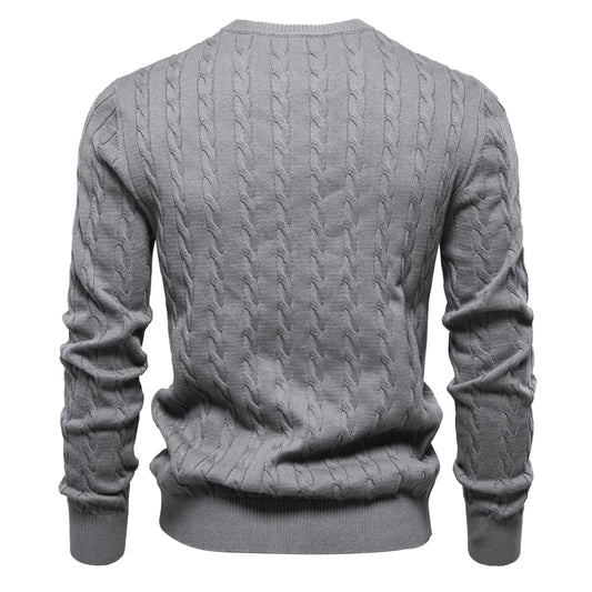 Men's Sweater with Twisted Print