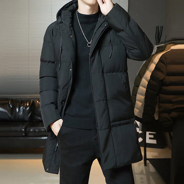 Warm Quilted Parka with Hood
