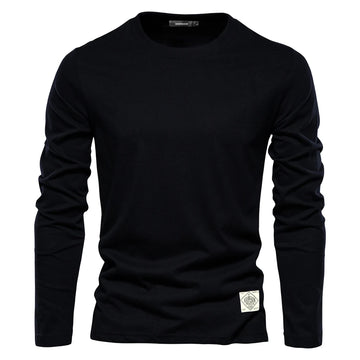 Solid Color Casual Long Sleeve T-Shirt