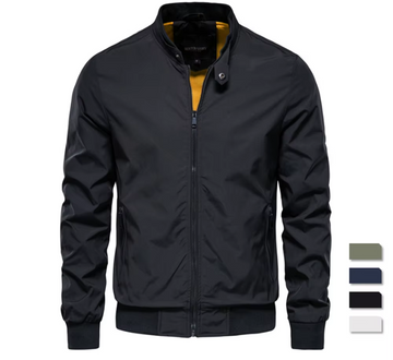 Monochrome Slim Fit Baseball Jacket