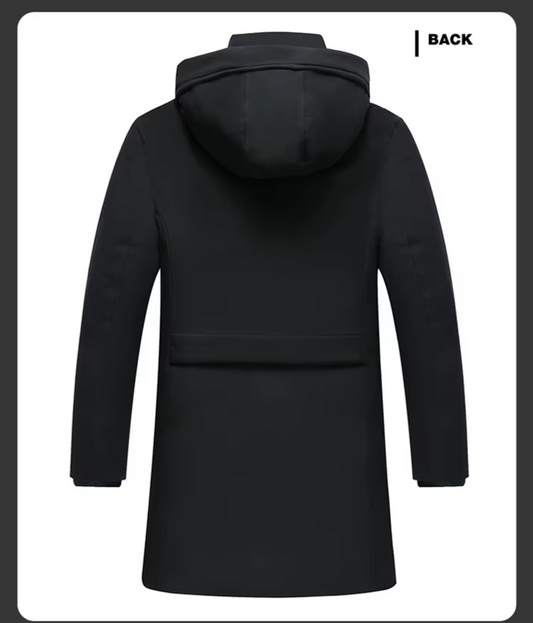 Thick, Long-Hooded Parka